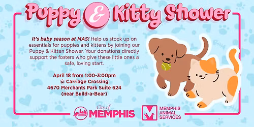 MAS Puppy & Kitten Shower
