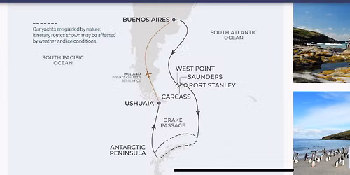 RX For Adventure Travel is going to the Antarctic and Falkland Islands on Atlas Cruise