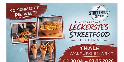 Streetfoodmeile zum Walpurgismarkt in Thale