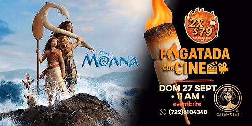 MOANA - Live action \/ Fogatada con cine