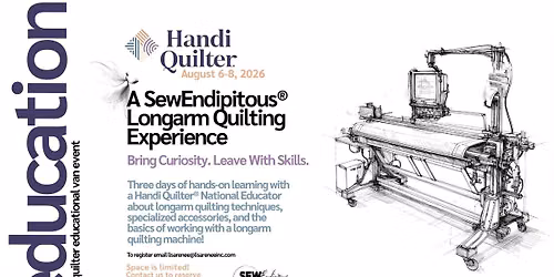 August 2026 Handi Quilter Van Event Aug 6-8, 2026