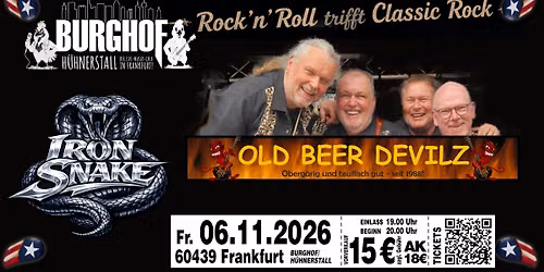 ROCK 'n' ROLL trifft CLASSIC ROCK | Old Beer Devilz meets Iron Snake