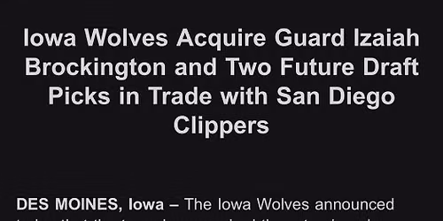 Iowa Wolves vs. San Diego Clippers