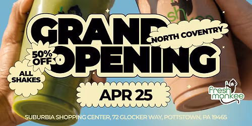 Fresh Monkee North Coventry Grand Opening & Golden Straw Event