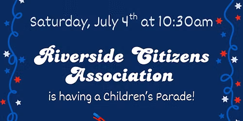 Riverside Play Days: Children\u2019s Bicycle Parade