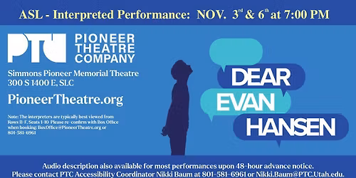 ASL Performance: DEAR EVAN HANSEN