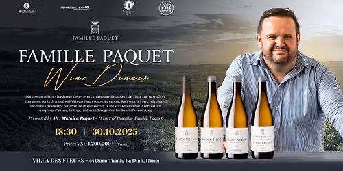 Hanoi | FAMILLE PAQUET WINE DINNER