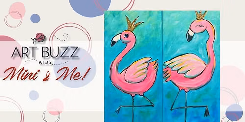 Mini & Me | 1 Ticket Covers 2 | Flamingos