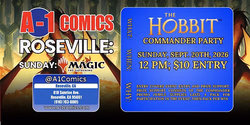 RSVL: MTG Hobbit Commander Party $10 12 PM