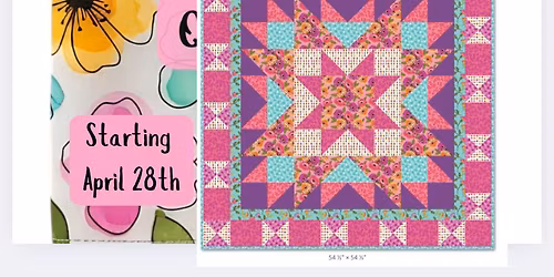 Tuesday Quilt class 4th Zinnia's Star