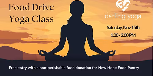 Food Drive Yoga Class - Free Entry with Food Item