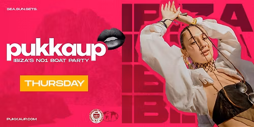Ibiza Boat Party \u2013 Sunset | Pukka Up | Thursdays