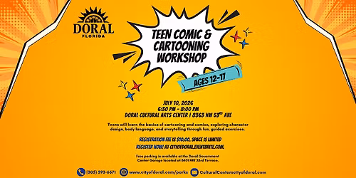 Teen Comic & Cartooning Workshop
