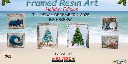 Framed resin Art - Holiday Edition