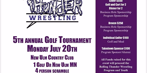 5th Annual Rolling Thunder Wrestling Golf Tournament