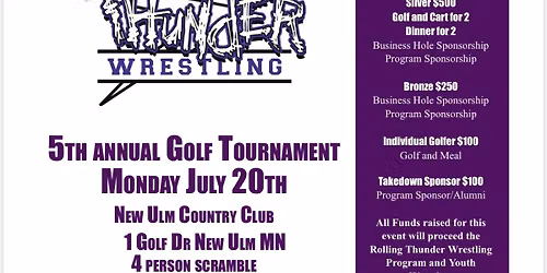 5th Annual Rolling Thunder Wrestling Golf Tournament