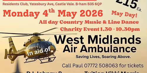 All day charity event for West Midlands Air Ambulance @ Westonville's MDC