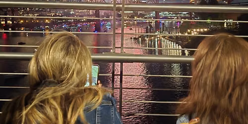 250th Anniversary Fireworks Viewing Roll: Let\u2019s Celebrate. Tillikum Crossing Bridge