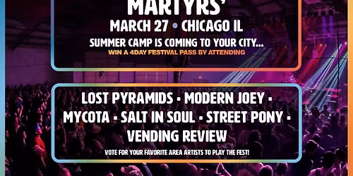 Summer Camp On The Road at Martyrs'!