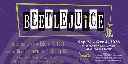 Auditions: Beetlejuice JR at CPT