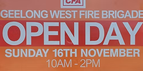 Geelong West Fire Brigade Open Day