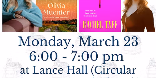Authors Olivia Muenter and Rachel Taff: In Conversation