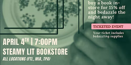 Bling Bling - Bedazzling Night at Steamy Lit Tampa- April 2026