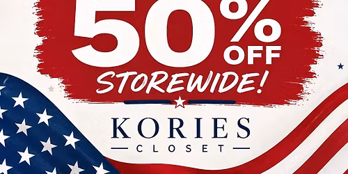 Memorial Day Sale 50% off 