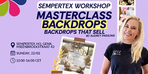 Backdrops that Sell \u2013 Masterclass with Audrey Parsons