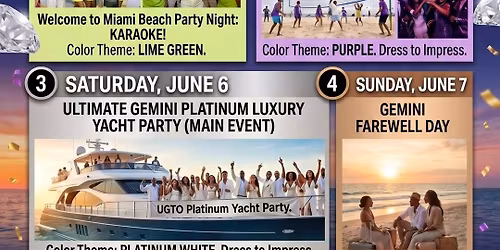 Gemini Takeover 2026: 10th Annual Ultimate Gemini Weekend