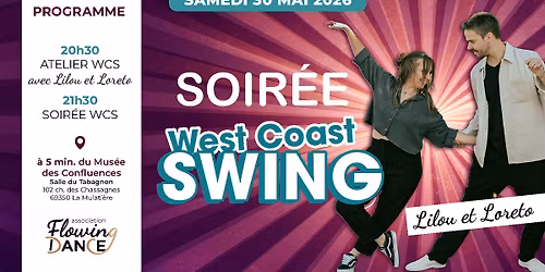 Soir\u00e9e 100% West Coast Swing \u2014 Cours & soir\u00e9e