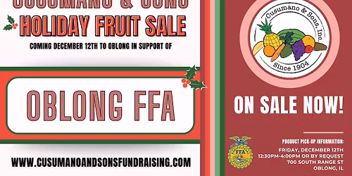 Oblong FFA Annual Holiday Fruit Sale