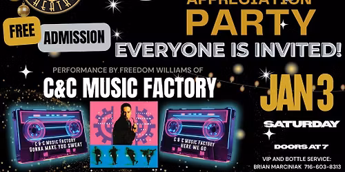 FREE CONCERT - C&C Music Factory @ Showplace Theatre 