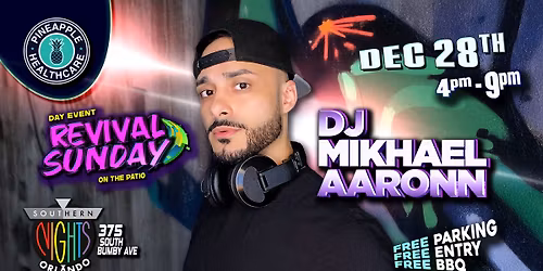 Dj Mikhael Aaronn at Revival Sunday Funday