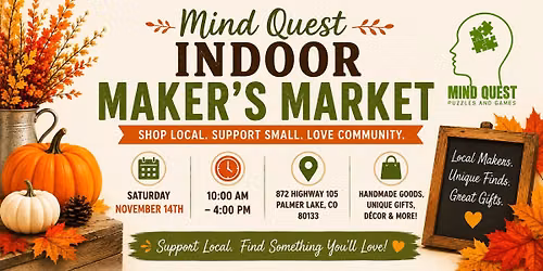 Mind Quest Indoor Fall Maker's Market