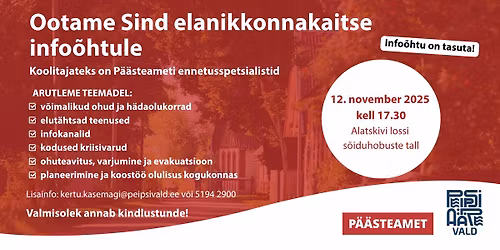 Elanikkonnakaitse info\u00f5htu Alatskivi lossi s\u00f5iduhobuste tallis