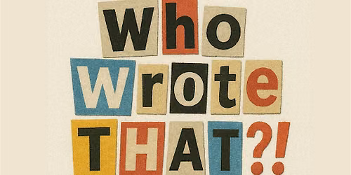 Who Wrote That?! Comedy Show