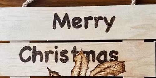 Pyrography Christmas decoration 