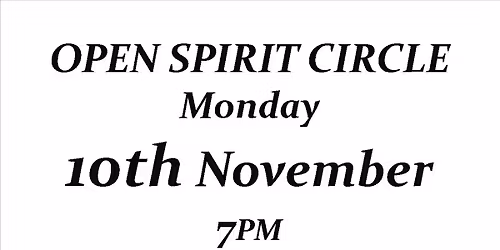 Stokesley open spirit circle monday 10 NOVEMBER