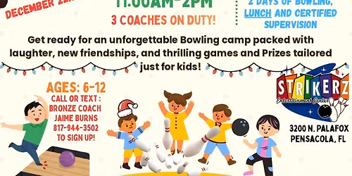 Kids Holiday Bowling Camp