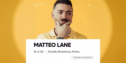Matteo Lane: We Gotta Catch Up! \u2022 Prague