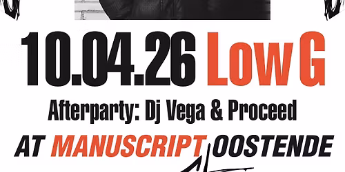 FRONTAL BXL Presents \u201cALLES KAPOT\u201d with LOW-G \/\/ afterparty by VEGA & PROCEED