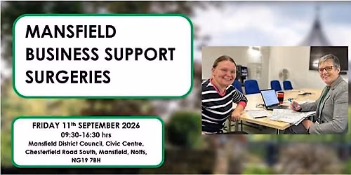 Free Business support surgery - Mansfield District Council Offices