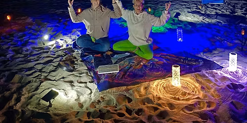 Full Moon Beach Yoga Meditation