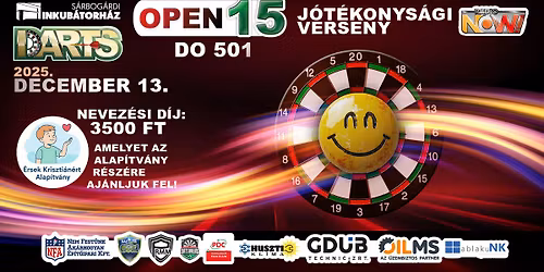 Sárbogárd Jótékonysági Darts Open 15.
