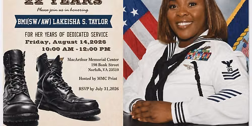 BM1 TAYLOR Retirement Ceremony