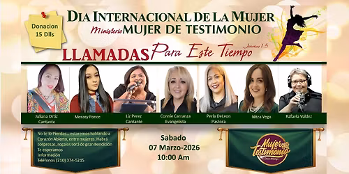 LLAMADAS Para Este Tiempo\/MUJER DE TESTIMONIO