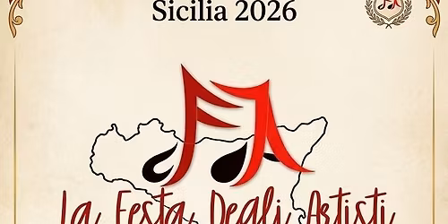 la Festa degli Artisti Sicilia 2026 