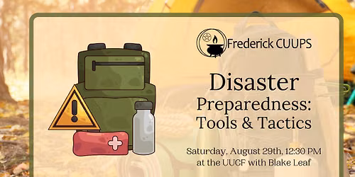 Disaster Preparedness: Tools and Tactics