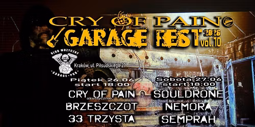 CRY OF PAIN GARAGE FEST vol.10
